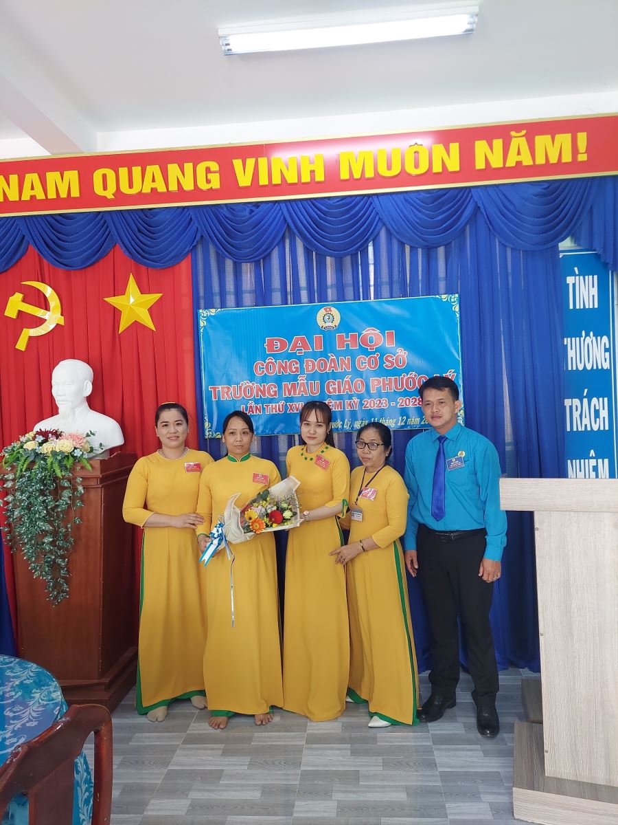 ĐẠI HỘI CÔNG ĐOÀN CƠ SỞ TRƯỜNG MẪU GIÁO PHƯỚC LÝ LẦN THỨ XVI, NHIỆM KỲ 2023-2028